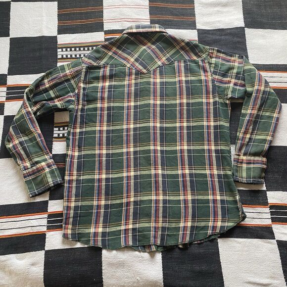 Vintage Wrangler Pearl Snap Button Up Shirt. Large. Pockets. USA. - Picture 11 of 16